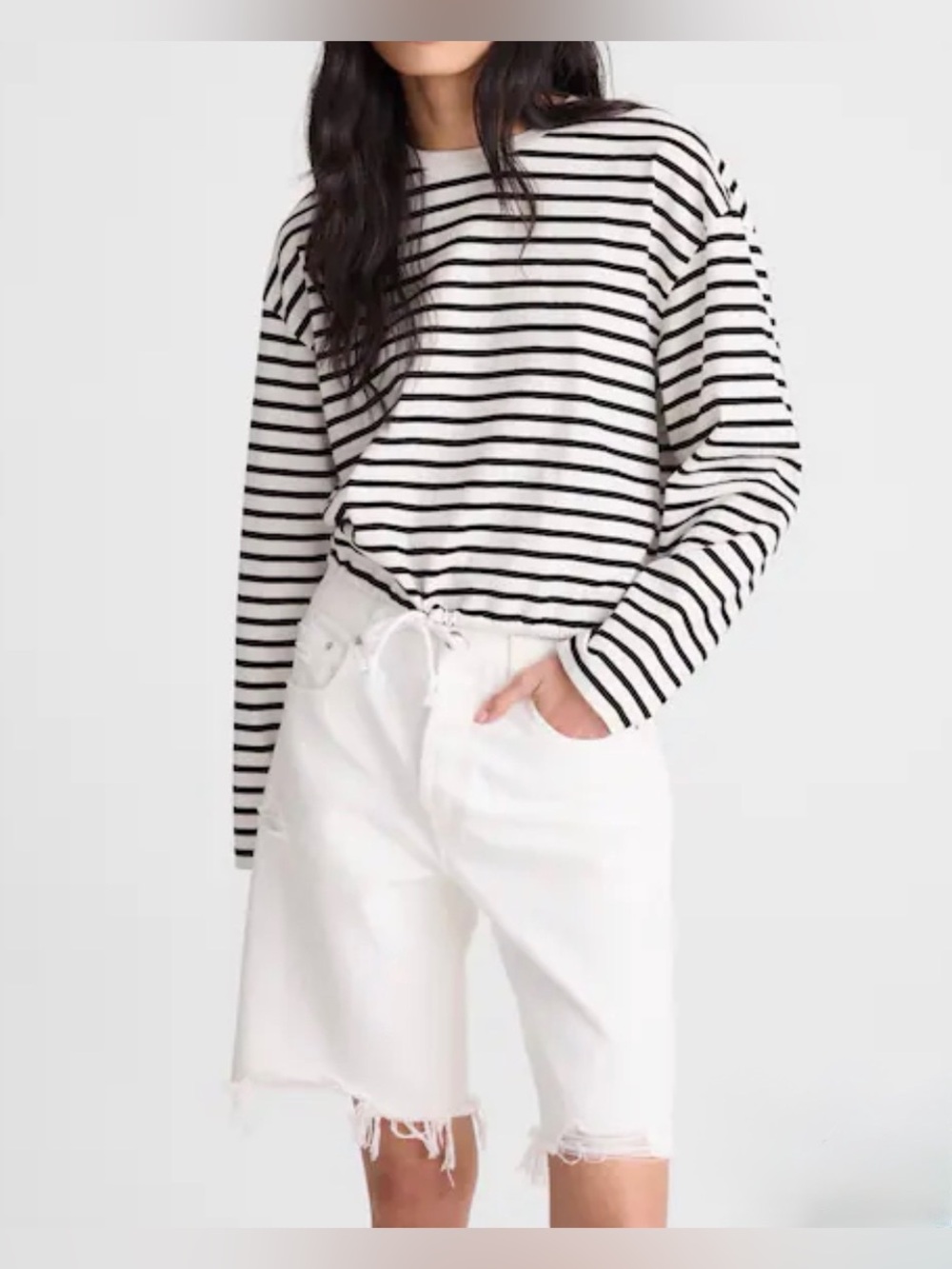 Madewell Women’s The Essex Long Baggy Short.25. NWT.